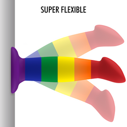 Gode ergonomique silicone Pride 16,5 cm — Garrick