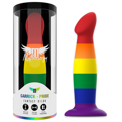 Gode ergonomique silicone Pride 16,5 cm — Garrick — vue du produit