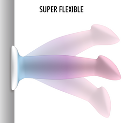 Gode silicone point P pastel dégradé 16,5 cm — Garrick Nayade