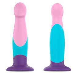 Gode silicone point P 16,5 cm pastel tricolore — Garrick