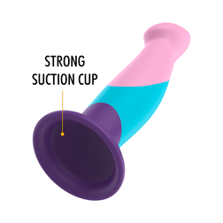Gode silicone point P 16,5 cm pastel tricolore — Garrick