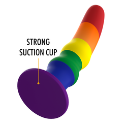 Gode ergonomique silicone Pride 15,5 cm — Kuno M