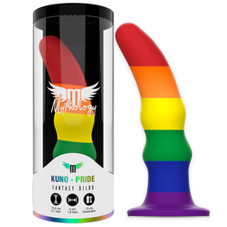 Gode ergonomique silicone Pride 15,5 cm — Kuno M — vue du produit