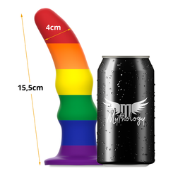 Gode ergonomique silicone Pride 15,5 cm — Kuno M
