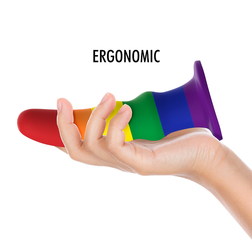 Gode ergonomique silicone Pride 15,5 cm — Kuno M