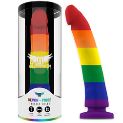 Gode silicone sans testicule Pride 20 cm — Devon — vue du produit