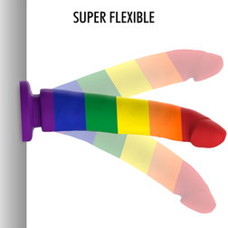 Gode silicone sans testicule Pride 20 cm — Devon