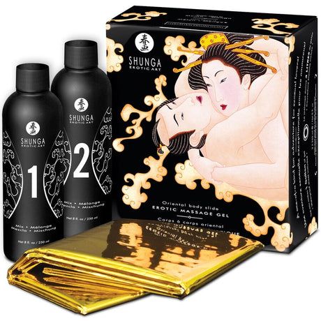 SHUNGA GEL DE MASSAGE EROTIQUE CORPS A CORPS MELON MANGUE ORIENTAL