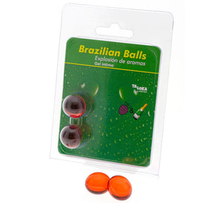 TALOKA - 2 BOULES BRÉSILIENNES GEL INTIME FRAISES & CHAMPAGNE · Taloka · Boules brésiliennes