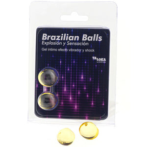 Gel intime vibrant & choc — Brazilian Balls x2 · Taloka · Boules brésiliennes