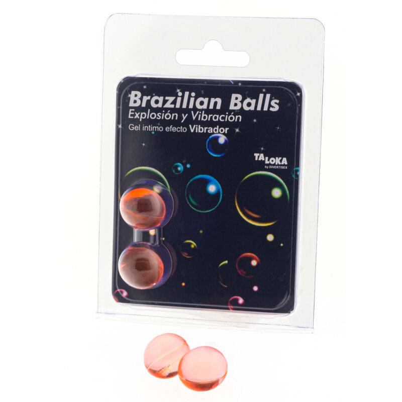 Boules brésiliennes gel excitant effet vibrant x2 · Taloka · Lubrifiants base silicone
