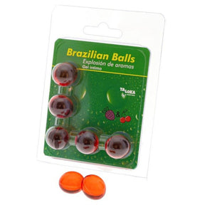 TALOKA - 5 BOULES BRÉSILIENNES GEL INTIME FRAISE & CERISE · Taloka · Boules brésiliennes