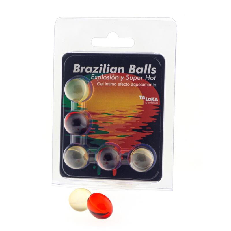 TALOKA 5 BOULES BRESILIENNES GEL EXCITANT EFFET SUPER CHAUD
