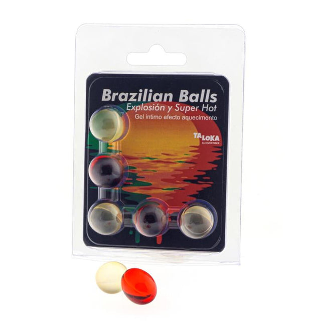 TALOKA 5 BOULES BRESILIENNES GEL EXCITANT EFFET SUPER CHAUD