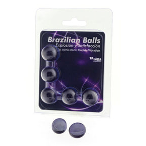TALOKA 5 BALLES BRESILIENNES EFFET VIBRANT ELECTRIQUE GEL EXCITANT