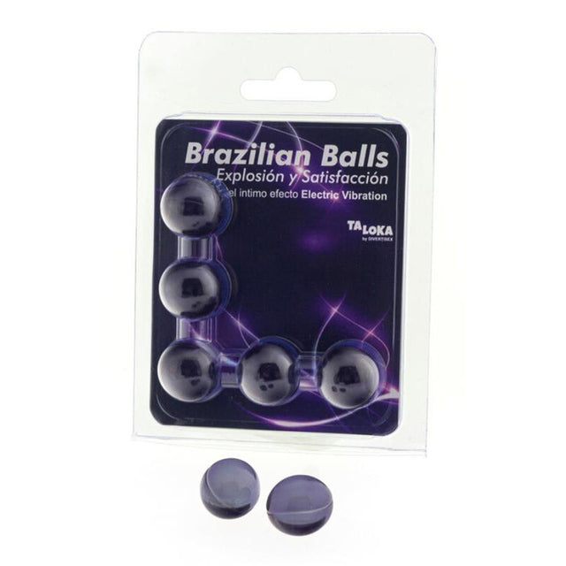 TALOKA 5 BALLES BRESILIENNES EFFET VIBRANT ELECTRIQUE GEL EXCITANT