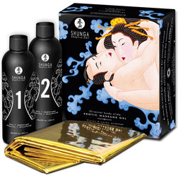 Kit massage nuru 4 litres avec drap doré — Fruits Exotiques