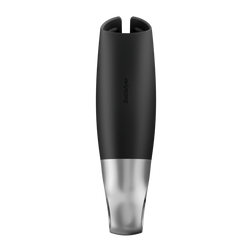 Leistungsstarker schwarzer Masturbator von Satisfyer