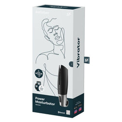 Leistungsstarker schwarzer Masturbator von Satisfyer