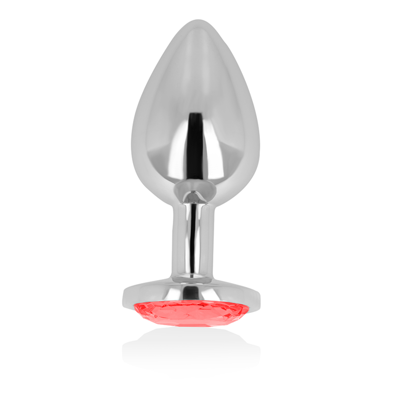OHMAMA PLUG ANAL AVEC CRISTAL ROUGE 8 CM