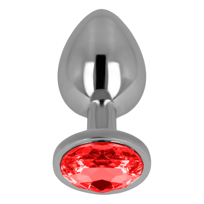 OHMAMA PLUG ANAL AVEC CRISTAL ROUGE 8 CM