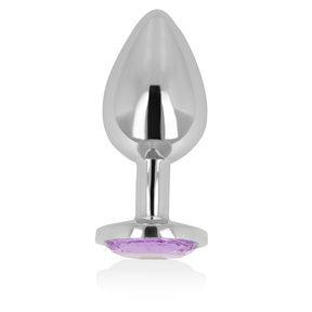 OHMAMA PLUG ANAL AVEC CRISTAL VIOLET 8 CM