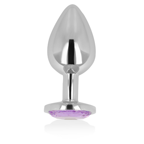 OHMAMA PLUG ANAL AVEC CRISTAL VIOLET 8 CM
