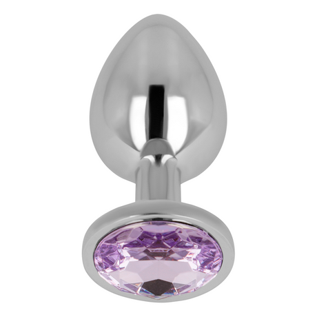 OHMAMA PLUG ANAL AVEC CRISTAL VIOLET 8 CM