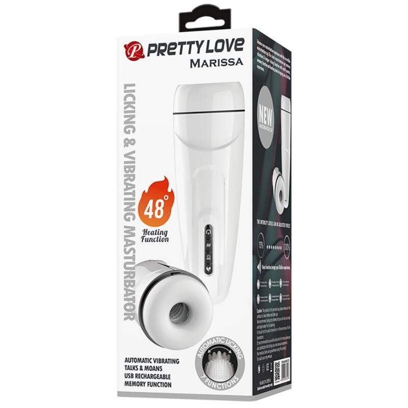 PRETTY LOVE MASTURBATEUR HOMME MARISSA VIBRATION CHALEUR VOIX ET ASPIRATION