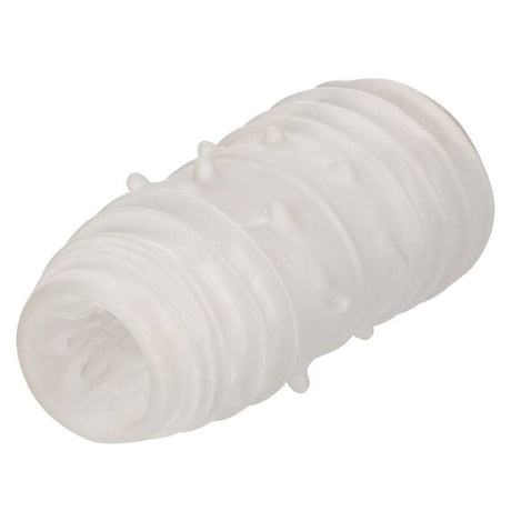 Masturbateur réversible double texture — vue détaillée