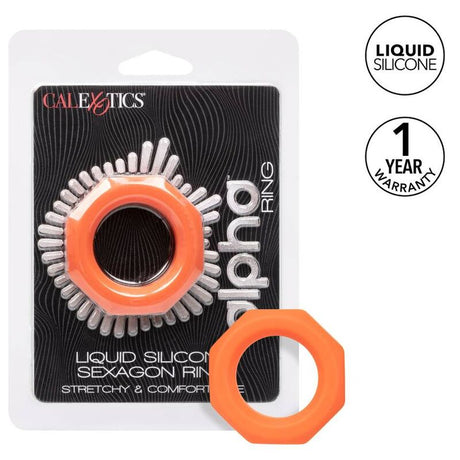 CALEXOTICS BAGUE ALPHA SEXAGON ORANGE