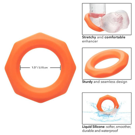 CALEXOTICS BAGUE ALPHA SEXAGON ORANGE