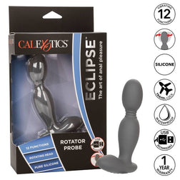 Plug prostate silicone tête rotative 12 modes — Eclipse Rotator