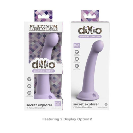 Dillio Secret Explorer Platinum Silicone Dildo 15 cm