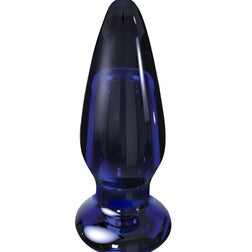 Plug anal verre 5 modes vibrant 10 cm — gros plan