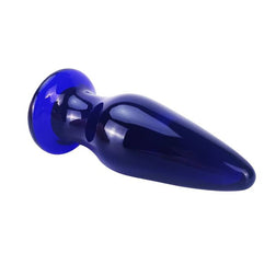 Plug anal verre 5 modes vibrant 10 cm — vue détaillée