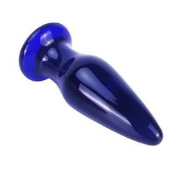 Plug anal verre 5 modes vibrant 10 cm — en situation