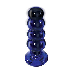 Plug boules verre 5 modes vibrant 4 billes — gros plan