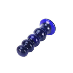 Plug anal Toyjoy Plug boules verre 5 modes vibrant 4 billes — The Radiant en Verre vu de face