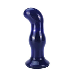 Plug prostate verre vibrant bleu 5 modes — en situation