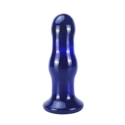 Plug prostate verre vibrant bleu 5 modes — autre angle
