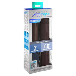 Fantasy X-Tensions Pipedreams gaine marron 22,9 cm avec plug 7,62 cm et télécommande