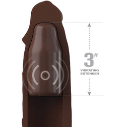 Fantasy X-Tensions Pipedreams gaine marron 22,9 cm avec plug 7,62 cm et télécommande