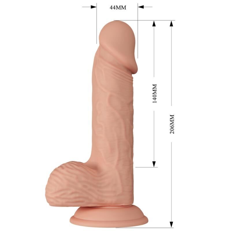 Gode réaliste avec ventouse 20,6 cm — emballage