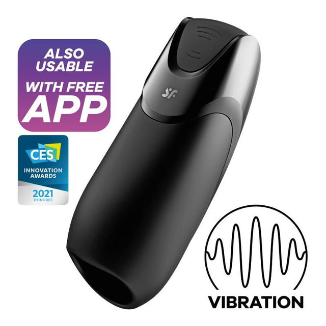 Stimulateur de gland vibrant connecté — Vibration+ · Satisfyer Men · Masturbateurs Automatiques