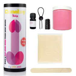 Gode Cloneboy Kit moulage silicone rose fuchsia — Tulip Hot Pink rose avec base ventouse plate