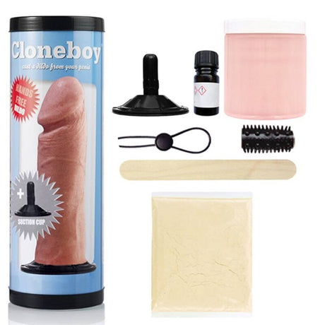 Kit moulage gode silicone chair avec ventouse — vue de profil
