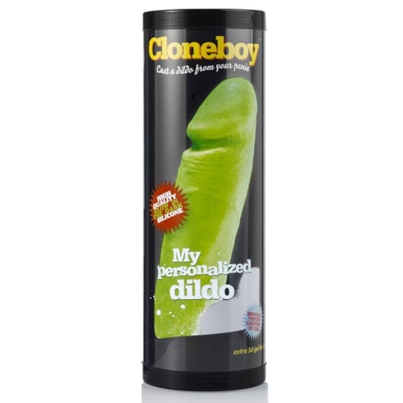 Kit moulage pénis silicone phosphorescent — vue de profil