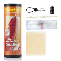 Gode Cloneboy Kit bougie moulage pénis — Candle rouge vu de face