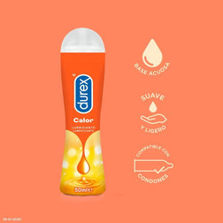 Lubrifiant Durex Calor 50 ml vu de profil
